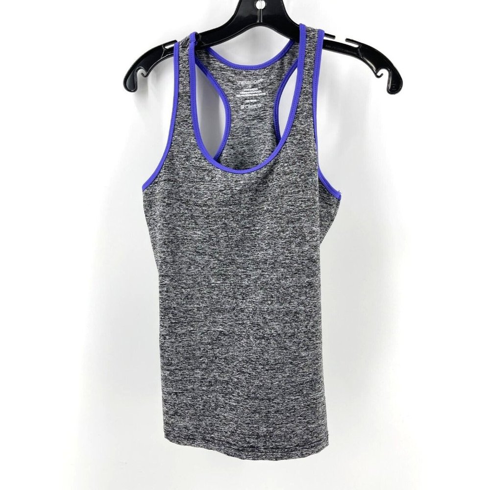 Verscos Women's Gray Sleeveless Razorback Tank Top Activewear Size Medium